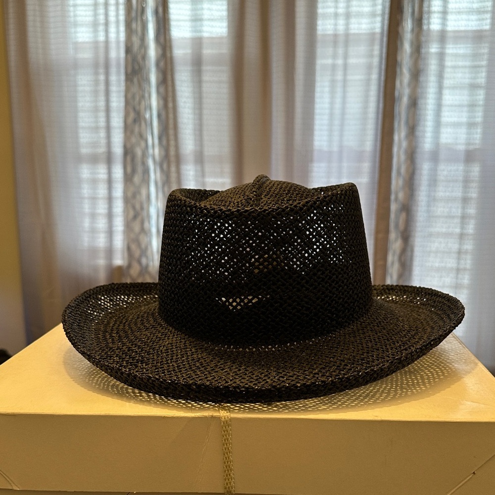 Black Woven Hat